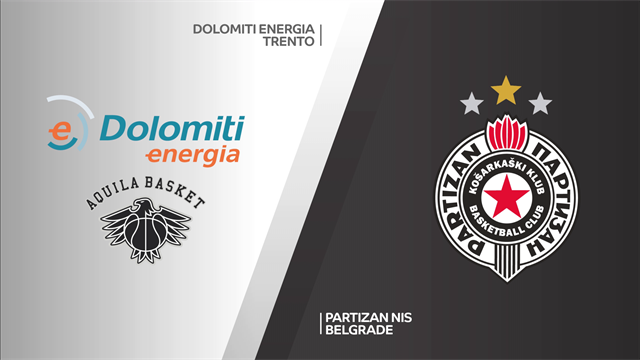 Highlights: Dolomiti Energia Trento-Partizan Belgrado 59-83 Highlights: Dolomiti Energia Trento-Partizan Belgrado 59-83