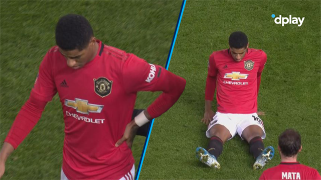 Kæmpe United-nedtur: Marcus Rashford udgår med en skade efter 16 minutter Kæmpe United-nedtur: Marcus Rashford udgår med en skade efter 16 minutter