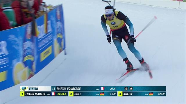 Fourcade continues fine run with sprint win in Ruhpolding Fourcade continues fine run with sprint win in Ruhpolding