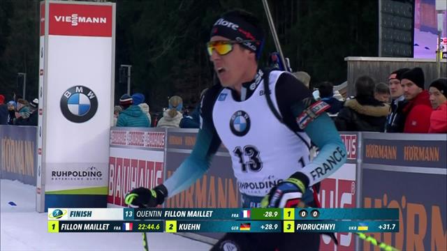 Fillon Maillet takes second behind Fourcade Fillon Maillet takes second behind Fourcade