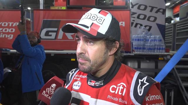 Fernando Alonso, en modo Le Mans en el Dakar: "Adelanté como a 60 coches"