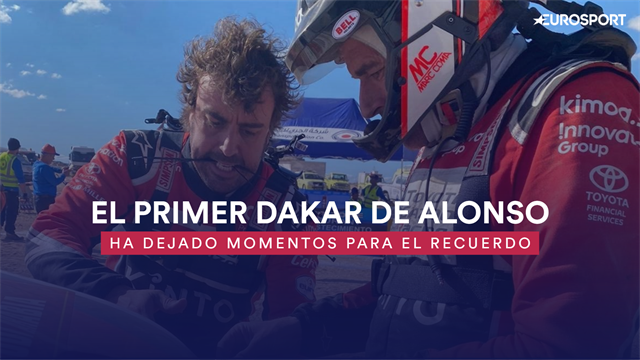 Los momentazos de Alonso en su primer Dakar: De hacer de mecánico a dar dos vueltas de campana Los momentazos de Alonso en su primer Dakar: De hacer de mecánico a dar dos vueltas de campana