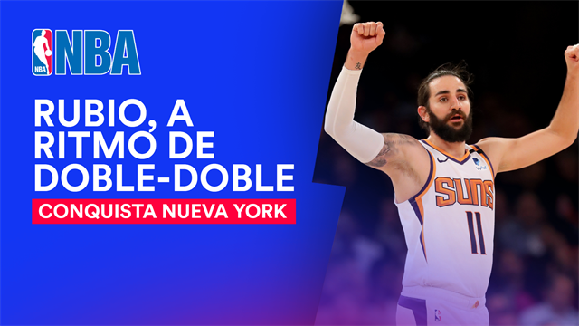 NBA: Ricky Rubio brilla en la Gran Manzana con un doble-doble y lidera a victoria de los Suns