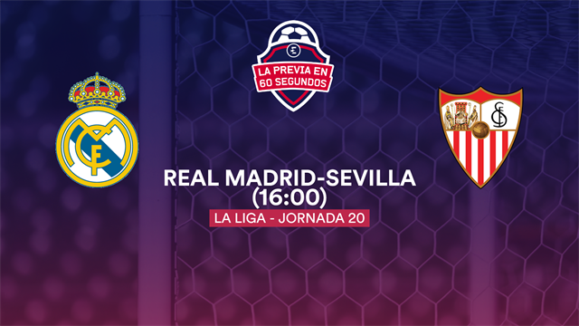 La previa en 60" del Real Madrid-Sevilla: Prueba de fuego sin Ramos (16:00) La previa en 60" del Real Madrid-Sevilla: Prueba de fuego sin Ramos (16:00)