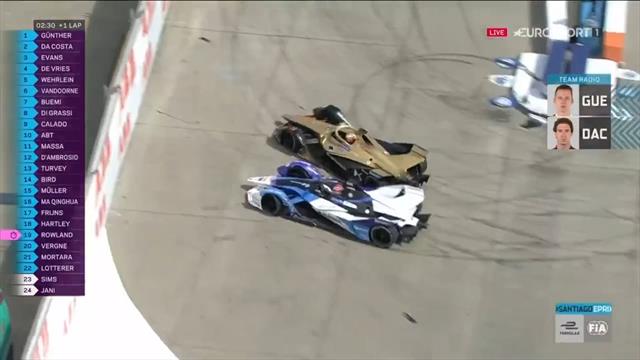 Fórmula E, ePrix de Santiago: El polémico adelantamiento de Da Costa a Günther Fórmula E, ePrix de Santiago: El polémico adelantamiento de Da Costa a Günther