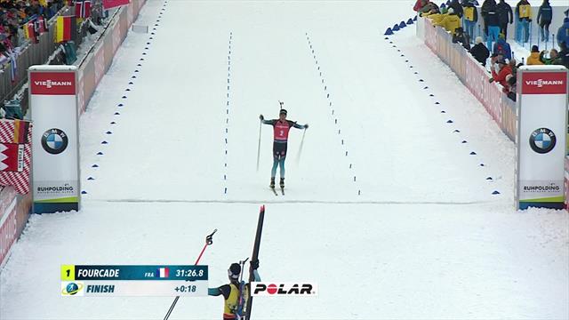 Biatlón, Copa del Mundo: Fourcade se lleva la persecución masculina en Ruhpolding Biatlón, Copa del Mundo: Fourcade se lleva la persecución masculina en Ruhpolding
