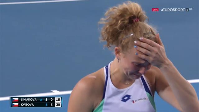 Open Australia 2020: ¡Qué duro! Las lágrimas de impotencia de Siniaková ante Kvitová Open Australia 2020: ¡Qué duro! Las lágrimas de impotencia de Siniaková ante Kvitová