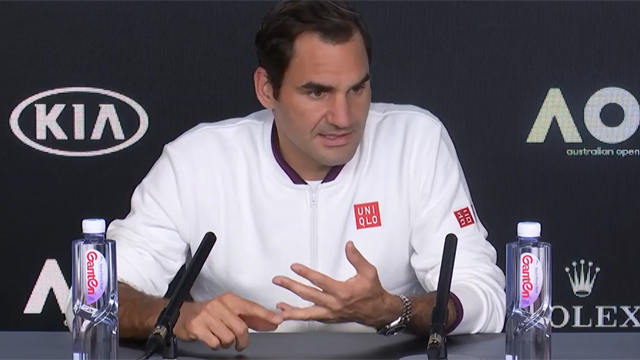 Federer : "On ne peut pas mettre le mec de 38 ans favori numéro un" Federer : "On ne peut pas mettre le mec de 38 ans favori numéro un"