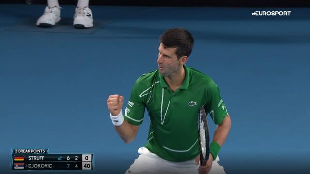 'Oh my goodness me! That was special!' - Incredible point from Djokovic 'Oh my goodness me! That was special!' - Incredible point from Djokovic
