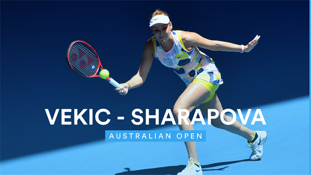 Highlights: Sharapova's second-set collapse gives Vekic win Highlights: Sharapova's second-set collapse gives Vekic win