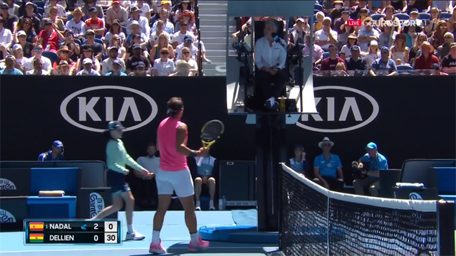 Open de Australia 2020: Nadal recibe un warning nada más empezar y su cara lo dice todo Open de Australia 2020: Nadal recibe un warning nada más empezar y su cara lo dice todo