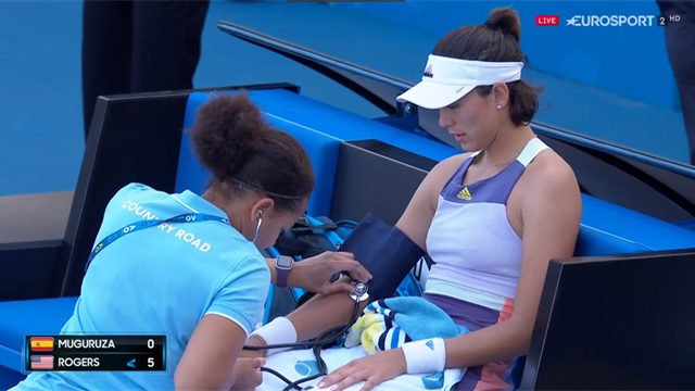 Open de Australia 2020: No tenía buena cara... pero la asistencia médica hizo resurgir a Muguruza Open de Australia 2020: No tenía buena cara... pero la asistencia médica hizo resurgir a Muguruza