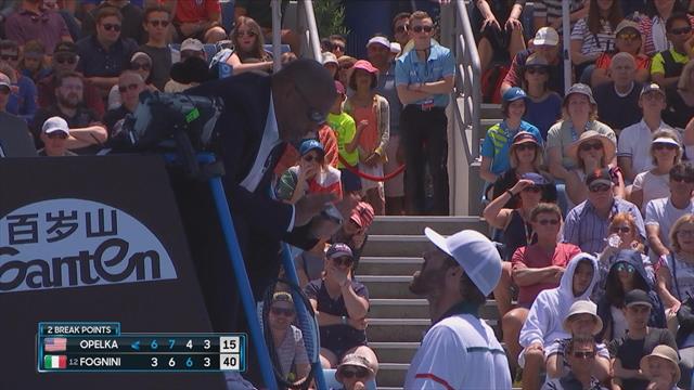 Australian Open | Opelka is het niet eens met de umpire Australian Open | Opelka is het niet eens met de umpire