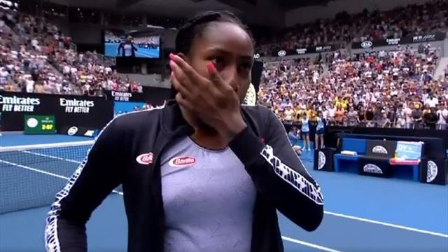 Gauff brought to tears by crowd support - 'I never thought this would happen!' Gauff brought to tears by crowd support - 'I never thought this would happen!'