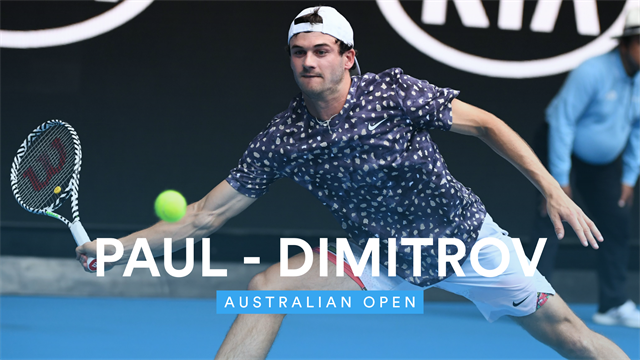 Paul packt zu! Fünfsatz-Triumph gegen Dimitrov Paul packt zu! Fünfsatz-Triumph gegen Dimitrov