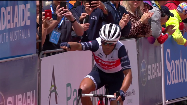 Doppio colpo Richie Porte, al Down Under è vittoria e maglia di leader. Ulissi è quinto Doppio colpo Richie Porte, al Down Under è vittoria e maglia di leader. Ulissi è quinto
