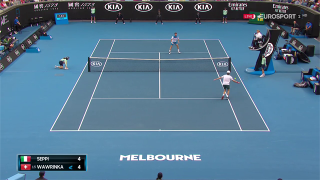 Seppi a punta di racchetta! Bellissimo recupero contro Wawrinka Seppi a punta di racchetta! Bellissimo recupero contro Wawrinka