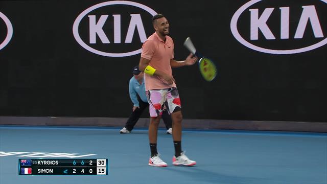 Simon joins in Nadal mockery to Kyrgios' delight Simon joins in Nadal mockery to Kyrgios' delight