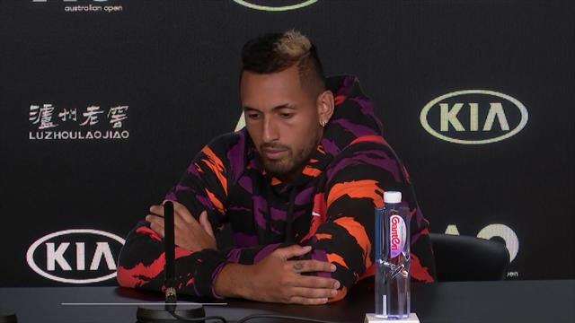 Australian Open | 'Bad boy' Nick Kyrgios laat zachte kant zien Australian Open | 'Bad boy' Nick Kyrgios laat zachte kant zien
