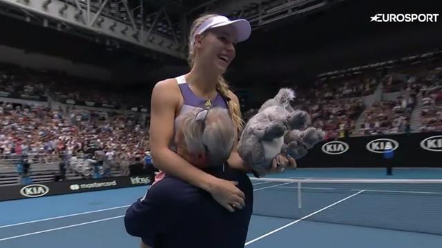 Wozniacki shares special moment with coach and father Piotr Wozniacki shares special moment with coach and father Piotr