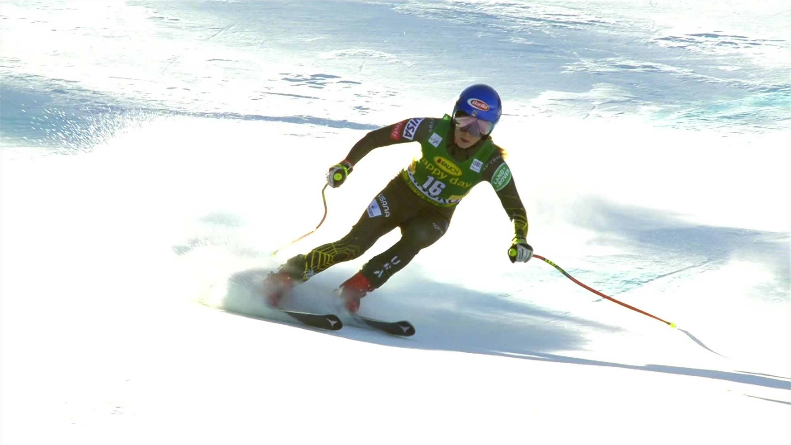 Watch Mikaela Shiffrin's victorious Downhill run Alpine Skiing video