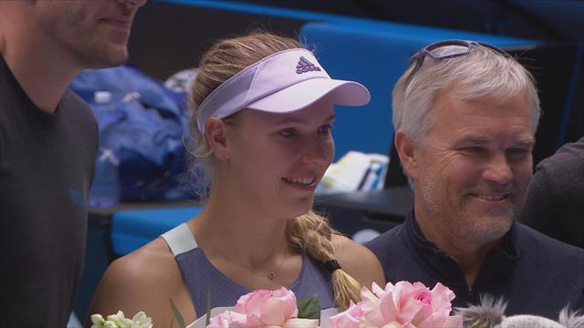 Standing ovation leaves Wozniacki in tears on final appearance of her career Standing ovation leaves Wozniacki in tears on final appearance of her career