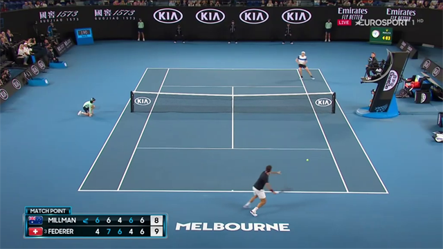 Federer all'ultimo respiro: il match-point che vale il prezzo del biglietto Federer all'ultimo respiro: il match-point che vale il prezzo del biglietto