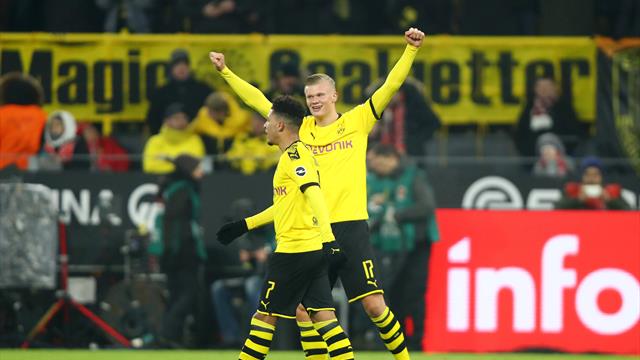 Un doublé en 15 minutes pour Haaland et Dortmund s'impose