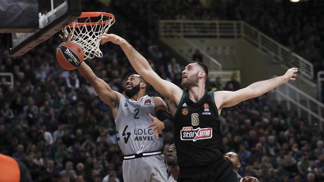 Battu sur le parquet du Panathinaïkos, l'ASVEL enchaîne une cinquième défaite
