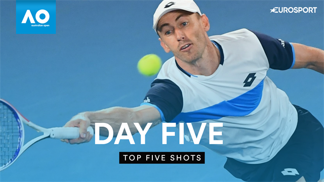 Top 5 shots of Day Five at the Australian Open Top 5 shots of Day Five at the Australian Open