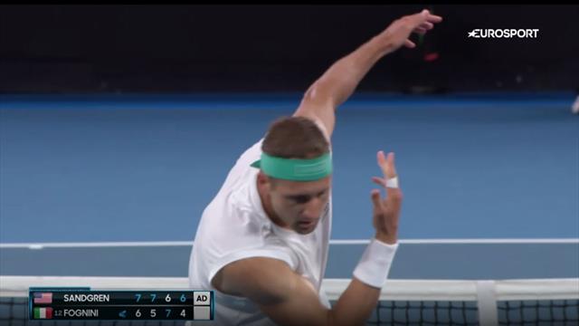 'One of the best match points you'll see all fortnight!' - Sandgren wins in style 'One of the best match points you'll see all fortnight!' - Sandgren wins in style