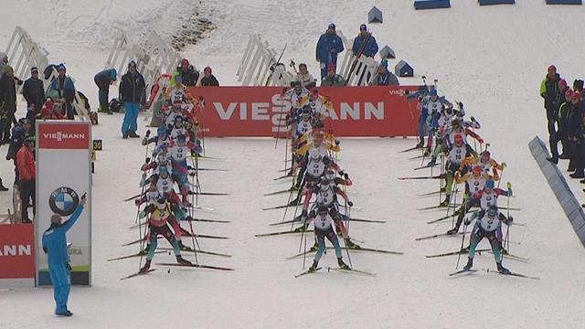 Biatlon | Fillon Maillet sterkste uit kopgroep vol favorieten Biatlon | Fillon Maillet sterkste uit kopgroep vol favorieten
