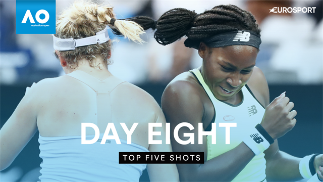 Top 5 Shots: Gauff stars in crazy doubles point Top 5 Shots: Gauff stars in crazy doubles point