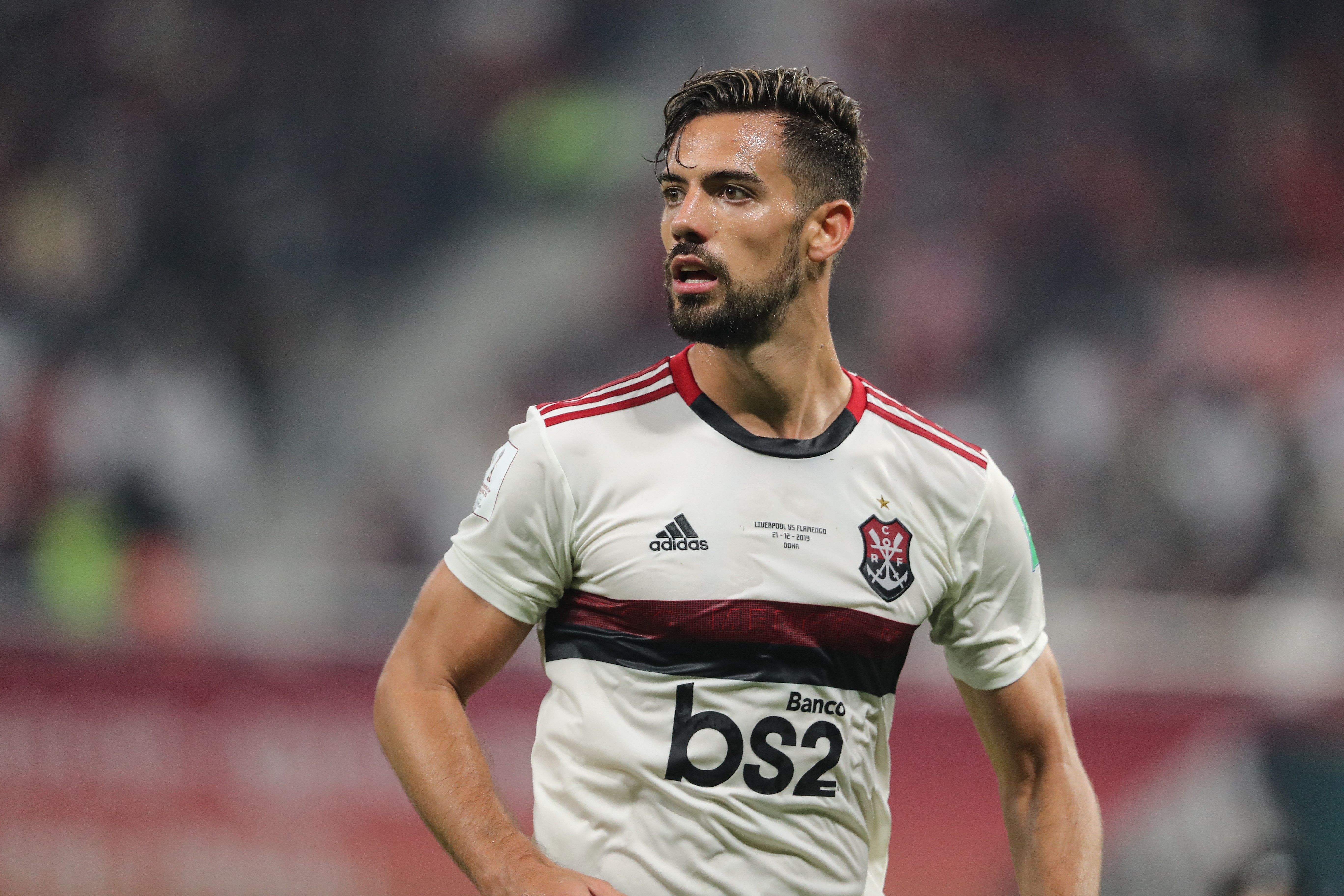 Pablo Mari of CR Flamengo during the FIFA Club World Cup Qatar 2019 Final match between Liverpool FC and CR Flamengo