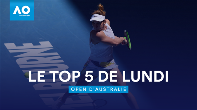 Le Top 5 de lundi : De Monfils à Halep, les points de folie ont plu sur Melbourne Le Top 5 de lundi : De Monfils à Halep, les points de folie ont plu sur Melbourne