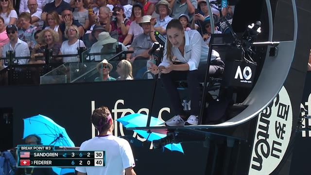 'What did I say??' - Federer given warning for swearing 'What did I say??' - Federer given warning for swearing