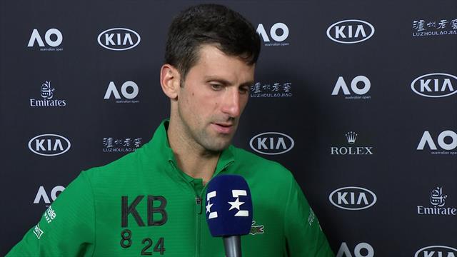 Australian Open | Djokovic: "Ik probeerde zo onvoorspelbaar mogelijk te serveren" Australian Open | Djokovic: "Ik probeerde zo onvoorspelbaar mogelijk te serveren"