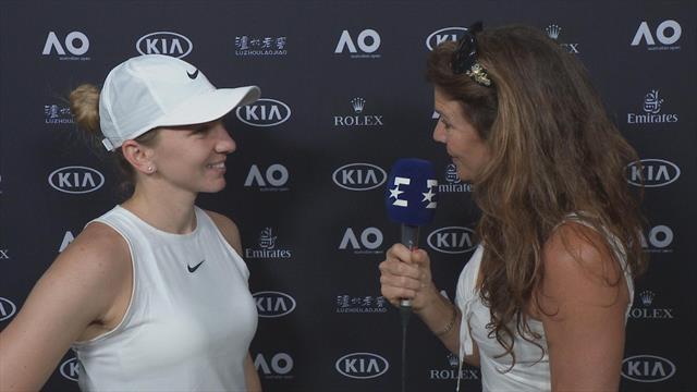 Australian Open | Halep zonder setverlies in halve finale: "Belangrijk dat ik energie bespaar." Australian Open | Halep zonder setverlies in halve finale: "Belangrijk dat ik energie bespaar."