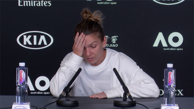Australian Open | Halep: "De warmte werd mij teveel." Australian Open | Halep: "De warmte werd mij teveel."