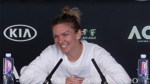 Simona Halep, cu zâmbetul pe buze la conferința de presă: "Îl aștept pe Darren să se calmeze"