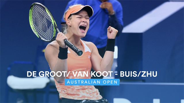 Australian Open | De Groot wel door naar dubbel finale Australian Open | De Groot wel door naar dubbel finale