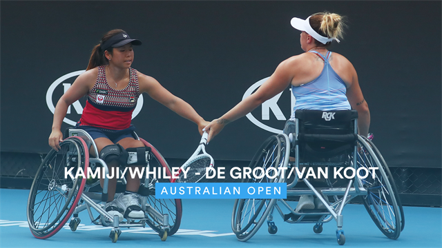 Australian Open | De Groot/Van Koot niet opgewassen tegen Kamiji/Whiley in finale Australian Open | De Groot/Van Koot niet opgewassen tegen Kamiji/Whiley in finale