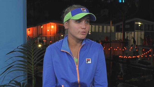 Exclusive footage as 'speechless and proud' Kenin arrives at Eurosport studio Exclusive footage as 'speechless and proud' Kenin arrives at Eurosport studio
