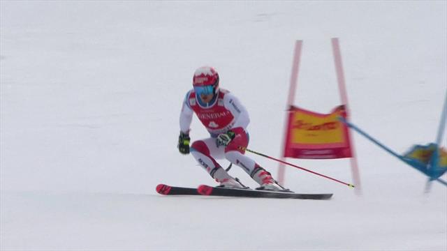 Loic Meillard's first run at Garmisch-Partenkirchen Loic Meillard's first run at Garmisch-Partenkirchen