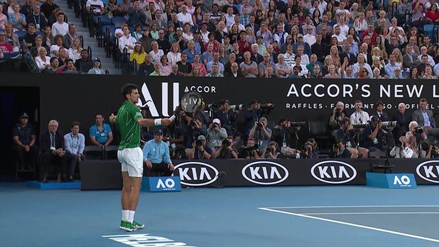 Djokovic upset with crowd behaviour Djokovic upset with crowd behaviour