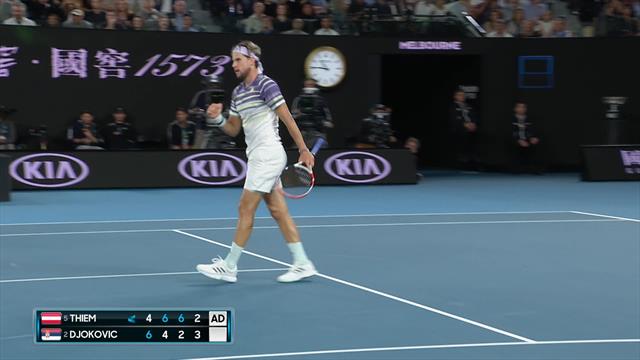 ‘Fantastic! Unbelievable pick-up! – Thiem digs in to hold serve ‘Fantastic! Unbelievable pick-up! – Thiem digs in to hold serve