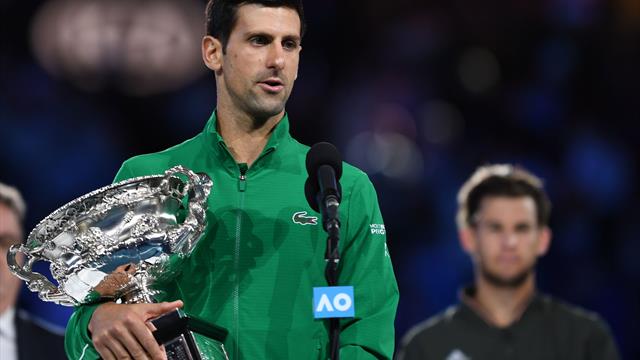 Australian Open | Djokovic: "Dominic was heel dichtbij een overwinning vanavond" Australian Open | Djokovic: "Dominic was heel dichtbij een overwinning vanavond"