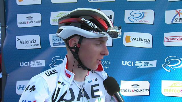Ronde van Valencia | Tadej Pogacar na zege: "Ik heb mezelf verrast vandaag." Ronde van Valencia | Tadej Pogacar na zege: "Ik heb mezelf verrast vandaag."