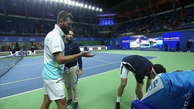 Paire n'a pas avalé sa déroute face à Marcora : son embrouille en vidéo Paire n'a pas avalé sa déroute face à Marcora : son embrouille en vidéo