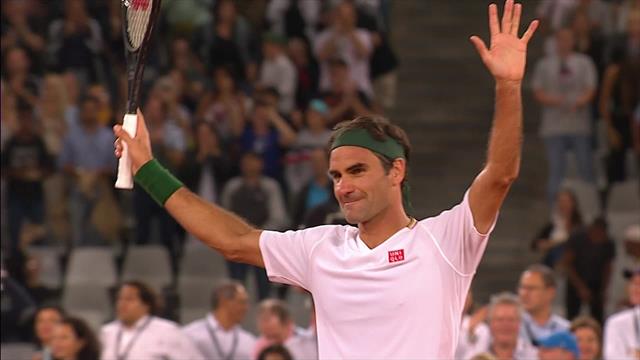 Federer beendet #MatchinAfrica mit edlem Stoppball Federer beendet #MatchinAfrica mit edlem Stoppball